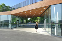 Pavilion in Olympic Village park