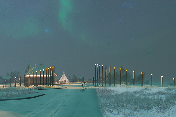 «Dzir'ya» — entrance gates of the park